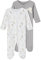 NAME IT Baby Unisex Schlafanzug 2er-Pack mit Füßen Alloy-80