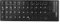 Universal Deutschsprachige Tastaturaufkleber, Computertastaturaufkleber Schwarzer Hintergrund mit Weißer Schrift, Wasserdichter Tastaturaufkleber für 10-17 Zoll Computer Laptop Notebook Desktop