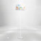 Paco Home Kinderlampe Lampe Babyzimmer Regenbogen Sonne Wolken Sterne Stehlampe Tischlampe Deckenlampe Wandlampe, Lampenart:Stehleuchte - Weiß, Farbe: Mehrfarbig 1 (Ø38 cm)
