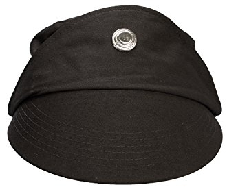 YANVS Offizier Kostüm Zubehör Offizier Mütze Schwarz Halloween Hut Herren