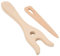 Cyllde Lucet Gabel 2 STÜCKE Multifunktions DIY Strickwerkzeuge Holz Buche Strickgabel Kleine Öse Nadel Lucet Gabel häkeln