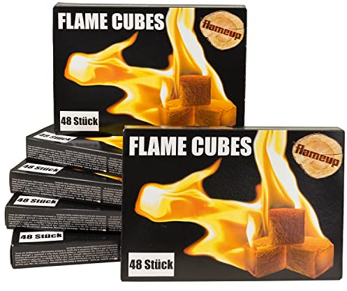 288x Grill Kamin Kohle Ofen Anzünder Anzündwürfel Kaminanzünder Kohleanzünder Würfel BBQ Grillanzünder Ofenanzünder Kohlenanzünder Flameup