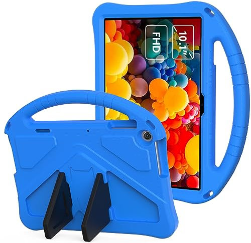 YRH for Lenovo Tab M10 Case (3rd Gen), 2022 Model, Kids EVA Cover with Stand Handle, TB328FU, Blue