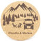 Camping Topf Untersetzer aus Kork | Ø 18,5cm | personalisiert | Camper Geschenk | Vanlife Zubehör (Campervan III)