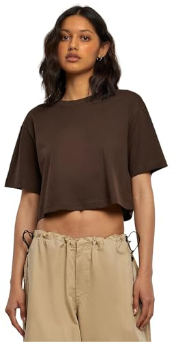 Urban Classics Damen T-Shirt Ladies Short Oversized Tee Brown XXL