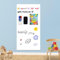 YOUNGJQ – Papier peint magnétique effaçable à sec pour mur, facile à écrire et à nettoyer, pour salle de jeux d'enfants, 99,1 x 45,7 cm