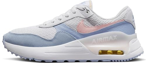 Nike Femme W AIR Max SYSTM Sneaker, Blanc/Rose Fleuri Cobalt, 38 EU