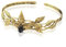 Stirn-Kopfschmuck aus Legierung, Blattkristall, griechische Göttin, Stirnschmuck, verstellbares Haarband, Elfenkrone, für Abschlussball, Geburtstag, Party, Valentinstag, Kostüm, 1 Stück (1 Stück