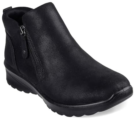Skechers Women's Lovely Vibe Ankle Boot, Nero, 37 EU