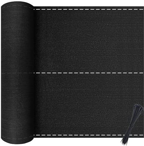 XINZI Brise-vue pour balcon - Hauteur : 150 cm - En polyéthylène haute densité - 150 g/m² - Avec œillets et serre-câbles - Résistant aux intempéries - Anthracite - Filet d'ombrage pour jardin,