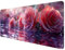 Gaming Mauspad XXL 800 x 300 mm, Rose Mauspad Groß mit Vernähten Kanten, Gaming Mousepad Rosa mit Verbessert Präzision und Geschwindigkeit, Gaming Mousepad XXL Wasserdicht für Gaming, Büro, Zimmer R-6