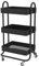 Vicco Rollregal Tron, rollbare Küchen-Minibar, Schwarz, 45.9 x 78.7 cm