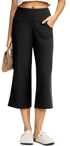Yogaration Pantalón Capri Mujer 7/8 Pantalón Yoga Ancho