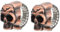Veemoon 2stücke Skull Fingeruhr Kreative Clamshell Ringuhr Mit Augen-gesicht Elegantes Accessoire Für Damen Und Herren Fingeruhr Einzigartiger Stil