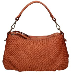 Gave Lux Schultertasche für Damen aus echtem Leder Made in Italy 31 x 18 x 12 cm GLX22780023FBG-PARENT