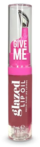 Give Me Cosmetics, Glazed Lip Oil, Infused with Jojoba Oil, Intensely Hydrating and Delivers a Gorgeous, Glossy Finish - Blush Hour