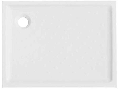 Receveur de douche rectangulaire H6 en céramique 80 x 120 x 6 cm