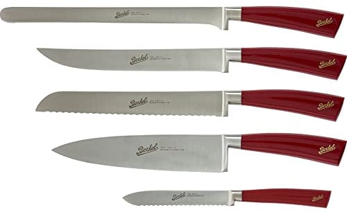 Elegance Set 5 coltelli chef Rosso