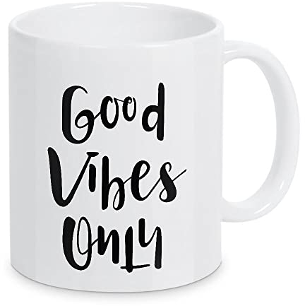 artboxONE Tasse Good Vibes Only! von Click Design - Kaffeetasse Typografie