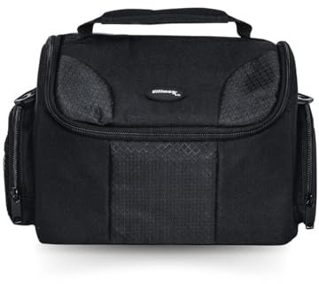 Ultimaxx Large SLR/DSLR Camera Deluxe Padded Gadget Bag/Carrying Case with Shoulder Strap for Sony,Nikon, Canon, Olympus, Pentax, Panasonic, Samsung & Many More Cameras & Camcorders