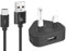 TheMax Fast Charging USB Wall Charger with Micro Cable 1m Compatible with Samsung/HTC/Nokia/PS4/X-box/Printers/Wireless/keyboards/Bluetooth Speakers and more-Black