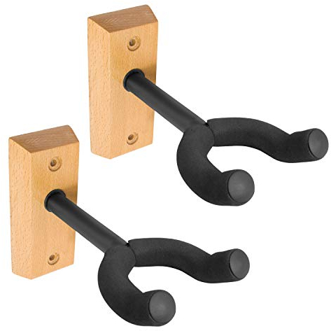 TIGER Holz-Wandhalterung für Ukulele, 2 Stück