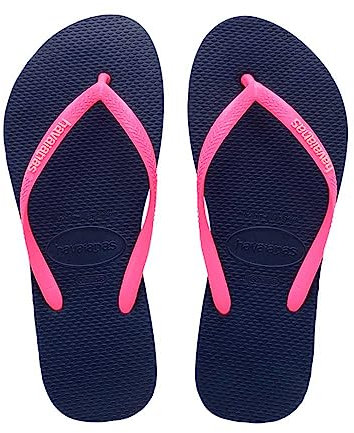 Havaianas Slim Logo, Infradito Donna, Marine Wonder F, 33/34 EU
