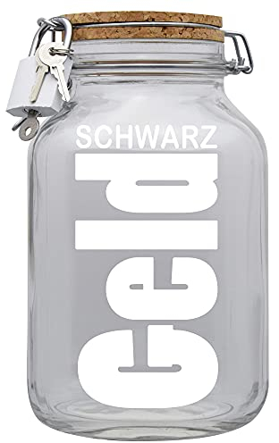 Spardose Schwarzgeld Geld Geschenk Idee Transparent XXL
