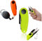 Penuspt Folding Fishing Scissors with Coiled Lanyard, Stainless Steel Shrimp Shape Scissor Line Clipper (Green + Orange, 2pcs)
