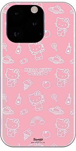 Personalaizer iPhone 13 Pro Case - Hello Kitty Pattern on Pink