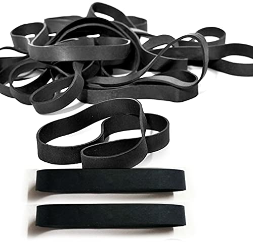 Gsrhzd Gummibänder, Gummiringe, 60 PCS 80 x 5 mm Hilfswerkzeuge für die Dateiorganisation zu Hause oder im Büro (Schwarz)