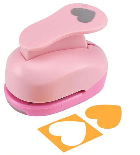 MyArTool Herz-Papierstanzer, 3.8 cm Herzstanzer für Papierbasteln, 38 mm Herzlochstanzer für die Herstellung von Scrapbook-Seiten, Erinnerungsbüchern, Geschenkanhängern, hausgemachtes Konfetti