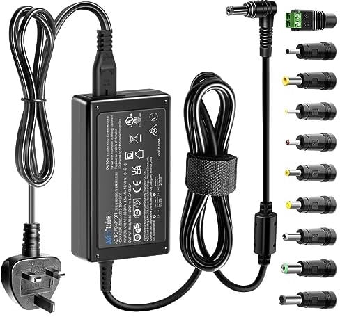 KFD 19V 3A 3.42A 65W AC/DC Adapter Charger for ASUS HP AOC MSI Philips BenQ Monitors,Polk Braven Elite Speakers,Mini PC MINISFORUM UM690 UM700 UM773 intel NUC i5 i7 i8/NiPoGi CK10 Power Supply Cable