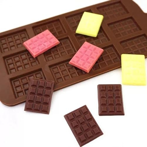 Onlineforu Silicone Chocolate Moulds – Non-Stick Mini Bar Maker for Homemade Treats – Reusable Flexible Silicone Tray for DIY Chocolates – Easy Release – Durable & Dishwasher Safe