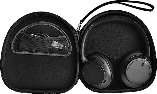 PAIYULE Tasche für Sony WH-CH720N WH-CH520 WH-1000XM4 Kabelloser Bluetooth-Kopfhörer mit Noise Cancelling Over The Ear Headset, Tragetasche Organizer Reisetasche Tasche für USB-Kabel (nur Box) Schwarz