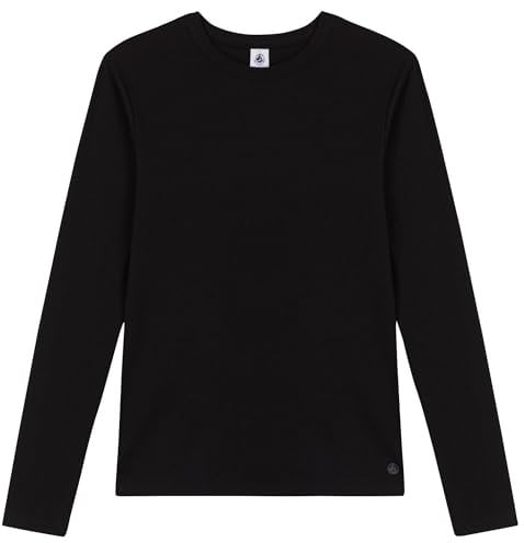 Petit Bateau Womens A08cp T-Shirt, Black (New), M UK