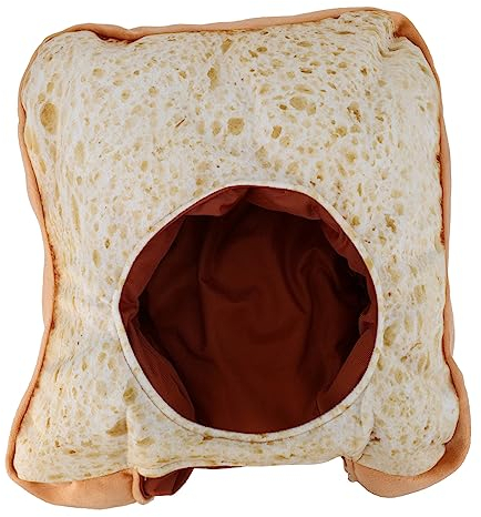 Toyvian Toast Hut Lustige Brotkappe Plüsch Brotkappe Cartoon-hut Hüte Für Erwachsene Lustiger, Neuartiger Hut Lustiger Hut Kostüm-kopfbedeckung Kind Pp Baumwolle Fotografie-kappe Karikatur