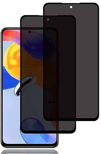 Verre Trempé Anti-Espion pour Xiaomi Redmi Note 11 Pro 4G/5G [2 Pièces], Protection D'écran Anti-Espion, Protecteur D'écran de Confidentialité, 9H Dureté, Anti-Rayures, Film de Protection Écran