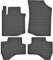 Maßgefertigte Auto Gummimatten, kompatibel mit Citroen C1 I von 2005 bis 2014-4 teilige Gummifußmatten Set, Geruchlos & Abriebfest, Hochwertige Fußmatte Auto Accessoires