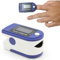 FISHTEC - Oximeter mit LCD-Display, drehbar, Pulsanzeige, Sauerstoffsättigungsrate, Perfusionsindex und Batteriestand, Anzeige mit Zahlen und Grafik – Infrarot-Radius intern