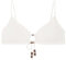 Women'secret Damen White Triangle Padded top with Ring Bikini, Ivory, 90B