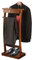 ACLFF Herrendiener mit Schublade, Kleiderbügel mit Stabiler Basis, Hölzern Herrendiener mit Zubehör aus Messing, für Büro 44.4X30X112.2cm