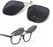 TERAISE Clip On Sonnenbrille Flip up HD Polarisiert Unisex für Outdoor/Fahrten UV400(S)