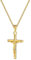 DJADEE Kreuz Anhänger mit Kette in Gold 750 18 Karat vergoldet Halskette Panzerkette Damen Herren Kreuzkette gestempelt (60)