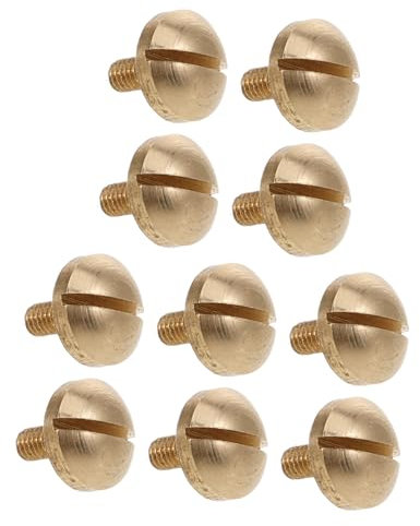 ibasenice 10pièces Mini Vis Métalliques Pour Instruments De Musique Accessoires De Maintenance Remplacement Pour Clés Tri-fentes Et Quatre-fentes