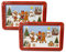 your castle 2er Set Blechdose Rechteckdose Lebkuchenmann Deko Box Weihnachts-Kekse Advent Plätzchen Aufbewahrung, Volumen: 670 ml. Maße: 14,5 x 9 x 5 cm