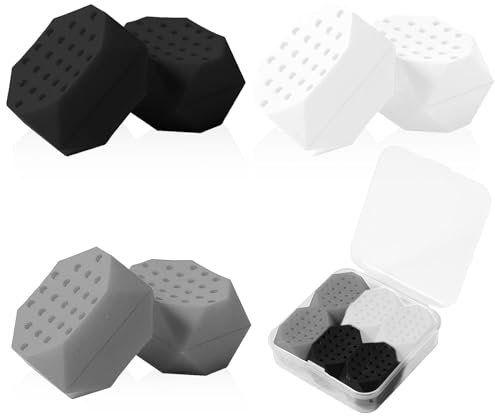 UZSUZZ Jaw Exerciser, 6 Pcs Silicone Jaw Trainer Sharper, Jawline Exerciser Chew, Double Chin Reducer Jaw Toner with 3 Levels Of Resistance, Jaw Muscle Exerciser for Men and Women