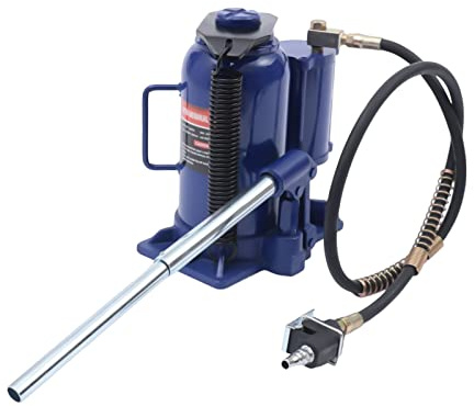 Sollevatore idraulico pneumatico per bottiglie da 20 tonnellate – Cric idraulico compatto da 20 T per auto, SUV, con altezza di sollevamento 260 – 510 mm