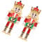 LALADEFIEE Unique Nutcracker Earrings Holiday Drop Earrings for Women Christmas Decor Earrings Comfortable Zinc Alloy