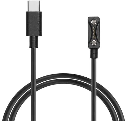 kwmobile USB C Ladekabel kompatibel mit Polar Pacer/Pacer Pro - Kabel Charger - Smart Watch Typ C Ersatzkabel - Fitnesstracker Aufladekabel